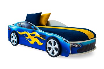 Кровать-машина Бондимобиль синий в Вологде