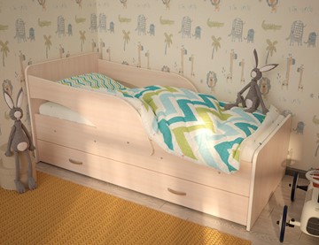 Детская кровать для девочки Максимка, цвет Млечный дуб в Вологде