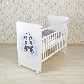 Детская кровать для девочки Фея 702 Милые панды, белый в Вологде