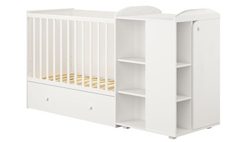 Детская кровать-шкаф с комодом POLINI Kids Ameli 800 Белый, серия AMELI в Вологде