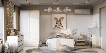 Комната для девочки Токио, белый текстурный в Вологде