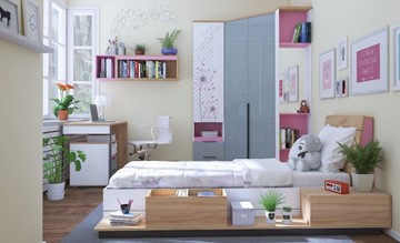 Детская комната для девочки Урбан Набор 3, розовый в Вологде