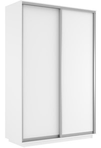 Шкаф 2-дверный Экспресс (ДСП) 1600х600х2200, белый снег в Вологде