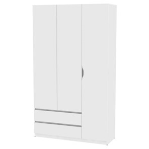 Шкаф 3-дверный Мальта H217, Белый в Вологде