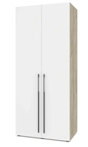Двухдверный шкаф Modern С23, Серый дуб/Белый в Вологде