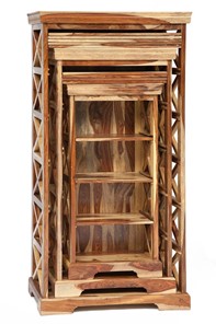 Шкафы для книг Бомбей - 0761A (набор 3 шт.) палисандр, натуральный (natural) арт.10047 в Вологде