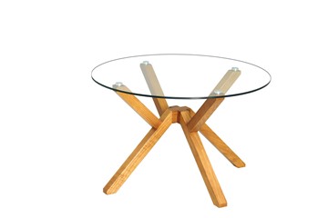 Стеклянный столик Берген-2, натуральный массив в Вологде
