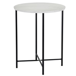 Круглый столик Мебелик BeautyStyle-16 (дуб дымчатый/черный) в Вологде