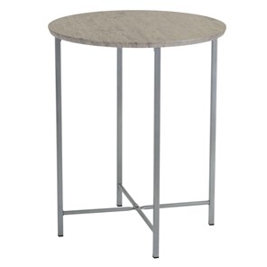 Круглый столик Мебелик BeautyStyle-16 (серый шпат/металлик) в Вологде