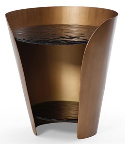 Стеклянный столик ET6123 (D48,6) закаленное стекло/бронзовый в Вологде