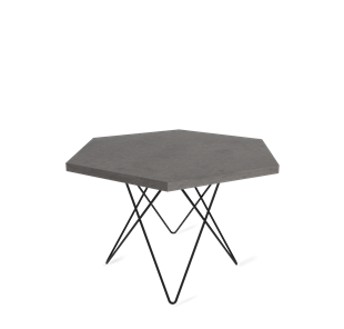Круглый столик SHT-TU37 / SHT-ТT20 70 ЛДСП (бетон чикаго темно-серый/черный муар) в Вологде