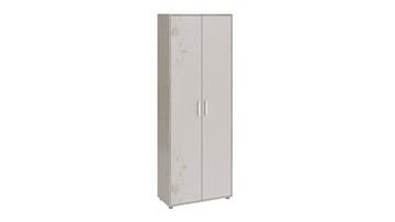 Распашной шкаф комбинированный Витра тип 1 (Ясень шимо/Сатин матовый с рисунком) в Вологде