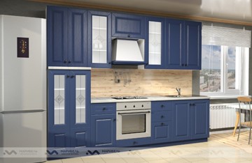 Кухонный гарнитур Вена 2800, цвет Синий в Вологде