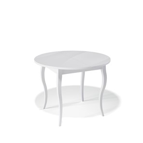 Стеклянный обеденный стол Kenner 1000С (Белый/Стекло белое глянец) в Вологде