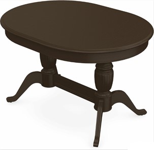 Овальный стол на кухню Леонардо-2 исп. Овал, тон 7 (Морилка/Эмаль) в Вологде