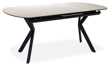 Керамический кухонный стол Шамони 1CX 140х85 (Oxide Avorio/Графит) в Вологде