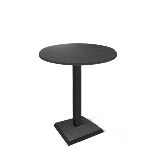 Барный стол SHT-TU5-BS2/H110 / SHT-TT 80 ЛДСП (камень пьетра гриджио черный/черный) в Вологде