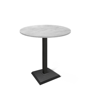 Круглый стол на кухню SHT-TU5-BS2/H110 / SHT-TT 90 ЛДСП (бетон чикаго светло-серый/черный) в Вологде