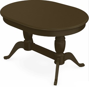 Раздвижной стол Леонардо-2 исп. Овал, тон 5 (Морилка/Эмаль) в Вологде