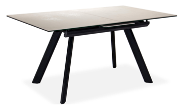 Кухонный стол раскладной Бордо 2CQ 160х90 (Oxide Avorio/Графит) в Вологде