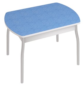 Обеденный стол Орфей-6, Синие цветы в Вологде