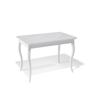 Раздвижной стол Kenner 1100C (Белый/Стекло белое глянец) в Вологде