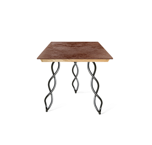 Керамический кухонный стол SHT-TU17 (3 шт.)/ТT8 60/60 (черный муар/прозрачный лак/коричневая сепия) в Вологде