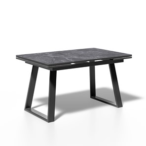 Кухонный раздвижной стол ML1400 (черный/керамика мрамор черный) в Вологде