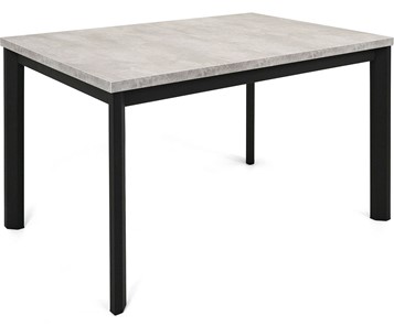 Кухонный раздвижной стол Нагано-1L (ноги черные, светлый цемент) в Вологде
