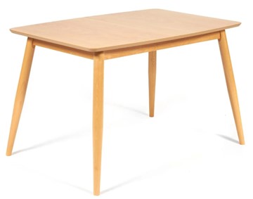 Обеденный раздвижной стол Pavillion (Павильон) бук/мдф 80x120+40x75, Натуральный арт.13982 в Вологде