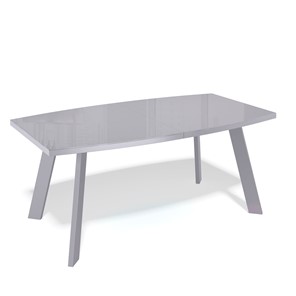 Кухонный стол раздвижной SL1600 (серый/стекло серое глянец) в Вологде