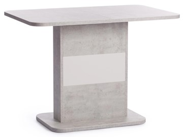 Стол раздвижной SMART ЛДСП, 105-140x68,6x75 Белый бетон/Белый арт.18993 в Вологде