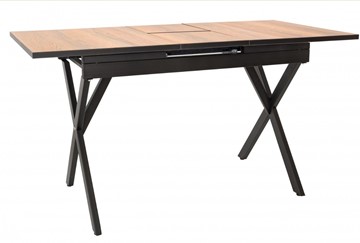 Кухонный раскладной стол Илком Стайл № 11 (1100/1500*700 мм.) столешница пластик, форма Флан, с механизмом бабочка в Вологде