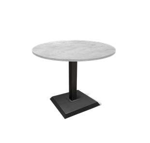 Мини-стол на кухню SHT-TU5-BS2 / SHT-TT 90 ЛДСП (бетон чикаго светло-серый/черный) в Вологде