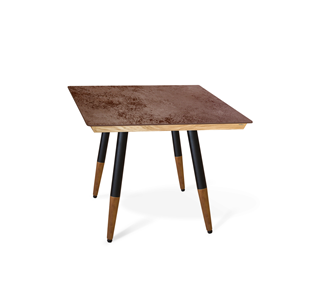 Керамический кухонный стол SHT-TU12 (4 шт.)/ТT8 60/60 (черный/темный орех/прозрачный лак/коричневая сепия) в Вологде