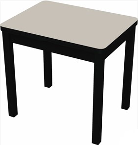 Раздвижной стол Бари дерево №8 (стекло белое/черный) в Вологде