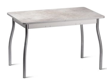 Раздвижной стол Орион.4 1200, Пластик Белый шунгит/Металлик в Вологде