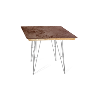 Керамический обеденный стол SHT-TU10 (4 шт.)/ТT8 60/60 (хром лак/прозрачный лак/коричневая сепия) в Вологде