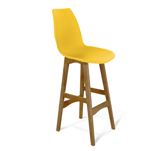 Барный стул SHT-ST29/S65 (желтый ral 1021/светлый орех) в Вологде