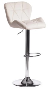 Барный стул BIAGGIO (mod. KY717) 44х50х83-103 белый/хром арт.15100 в Вологде