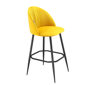 Барный стул SHT-ST35-1 / SHT-S148 (имперский жёлтый/черный муар) в Вологде