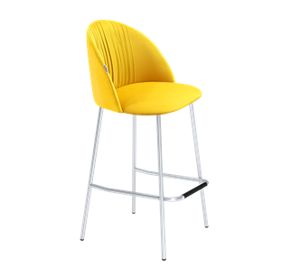Барный стул SHT-ST35-1 / SHT-S29P (имперский жёлтый/хром лак) в Вологде