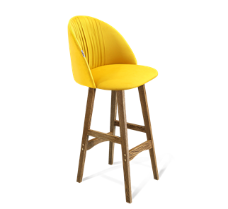 Барный стул SHT-ST35-1 / SHT-S65 (имперский жёлтый/дуб брашированный коричневый) в Вологде