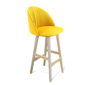 Барный стул SHT-ST35-1 / SHT-S65 (имперский жёлтый/прозрачный лак) в Вологде