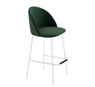 Барный стул SHT-ST35-2 / SHT-S29P (лиственно-зеленый/белый муар) в Вологде