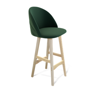 Барный стул SHT-ST35-2 / SHT-S65 (лиственно-зеленый/прозрачный лак) в Вологде