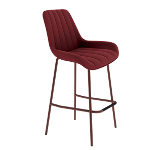 Барный стул SHT-ST37 / SHT-S29P (рубиновое вино/медный металлик) в Вологде