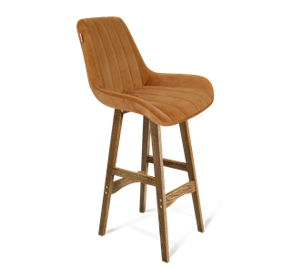 Барный стул SHT-ST37 / SHT-S65 (горчичный/дуб брашированный коричневый) в Вологде
