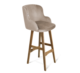 Барный стул SHT-ST39 / SHT-S65 (латте/дуб брашированный коричневый) в Вологде