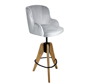 Барный стул SHT-ST39-1 / SHT-S92 (серое облако/браш.коричневый/черный муар) в Вологде